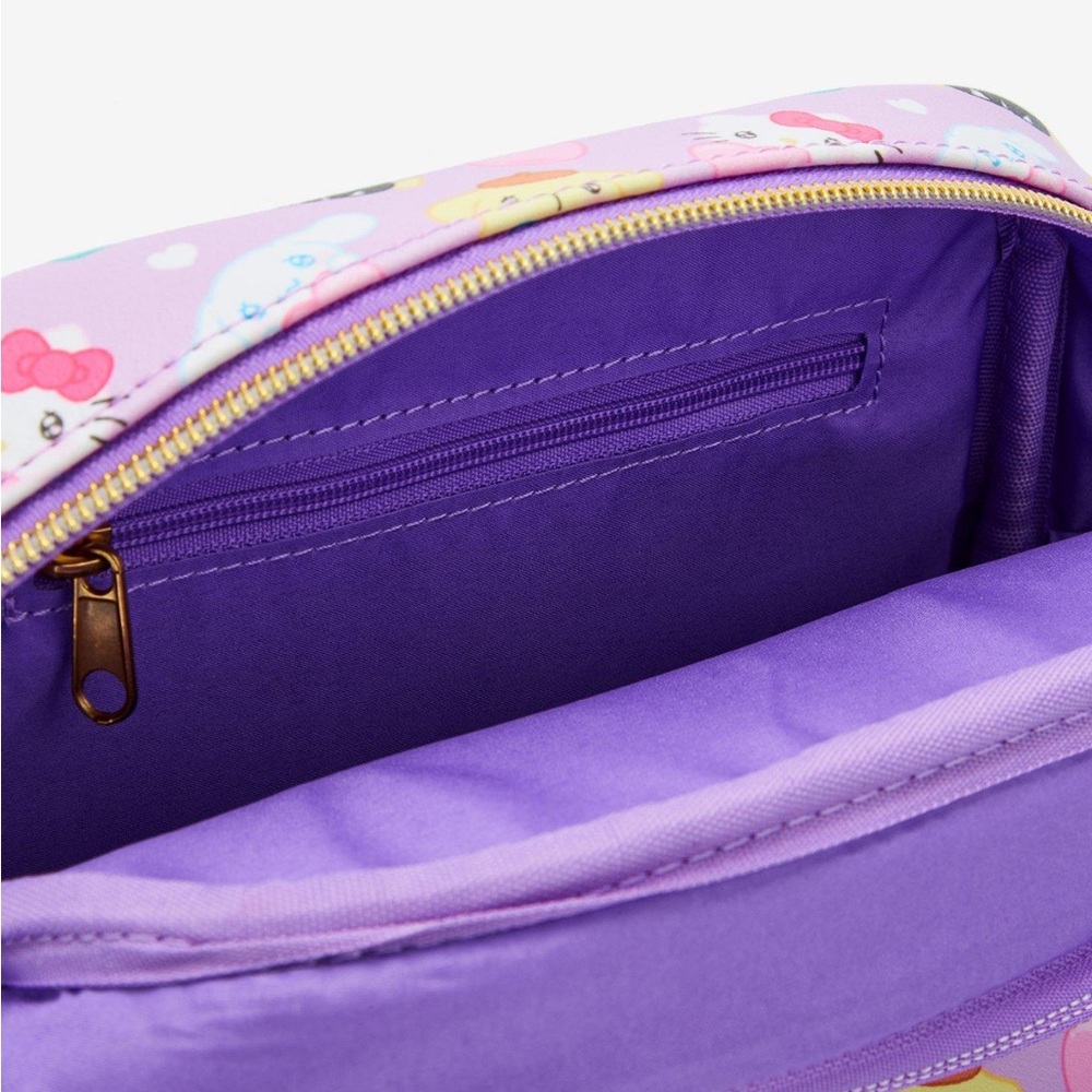 Sanrio Loungefly hello kitty & friends heart kawaii eyes crossbody bag - Picture 3 of 5